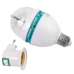 Лампа светодиодная DISCO 3Вт Е27 RGB 220-240В LED-A75DIS-3W-E27 Ergolux 14541