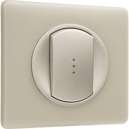 Панель лицевая Celiane для выкл. с подсвет. титан Leg 068303