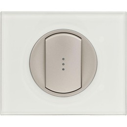 Панель лицевая Celiane для выкл. с подсвет. титан Leg 068303