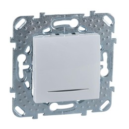 Переключатель перекрестный 1-кл. СП Unica 10А IP20 (сх. 7а) с подсветкой механизм бел. SchE MGU5.205