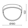 Светильник Mon 12Вт 3000К IP65 потолочн. Maytoni O438CL-L12GF3K