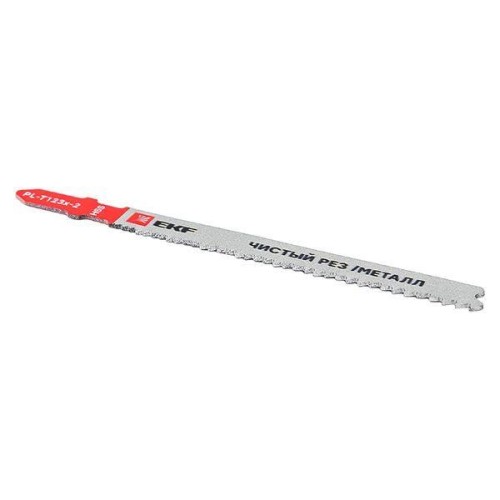 Пилка для электролобзика T123X (чистовой рез листового металла и Al)(HSS) (уп.2шт) Professional EKF