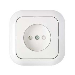 Розетка 1-м СП 16А IP20 без заземл. защ. шторки бел. Bylectrica РС16-252