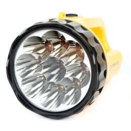Фонарь аккумуляторный LED3816SM 9LED 2 режима аккум. SLA 220В желт. Ultraflash 12859