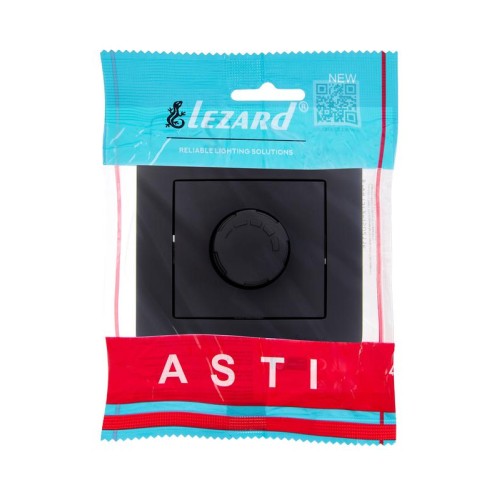 Светорегулятор повор-нажим. СП ASTI для LED ламп в сборе черн.бархат LEZARD 7081-4242-163