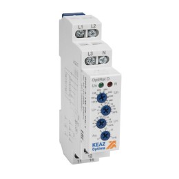 Реле контроля фаз OptiRel D PHS-3-1M-06-PN-1 повышенного/пониженного настр асимметрии 3Ф+N 1СО КЭАЗ