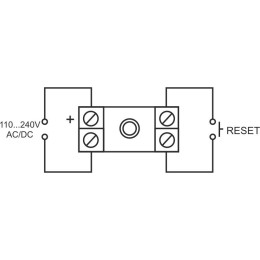 Счетчик времени работы CLG-13T/230 (вход сброса кнопка сброса прямой счет импульсов (1-99999.9) монт