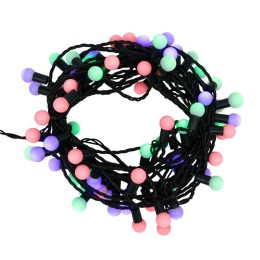Гирлянда светодиодная "Мультишарики" 10м d17.5мм 80LED мультиколор 6Вт 220-240В IP65 с контроллером