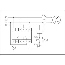 Реле контроля наличия и чередования фаз CKF-318-1 (контроль чередования; слипания фаз; регулировка в