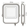 Прожектор светодиодный PFL-V 150Вт 6500К IP65 ДО Pro JazzWay 5039773