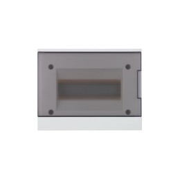 Бокс настенный Basic E 8М сер. прозр. дверь (с клемм) ABB 1SZR004002A2203