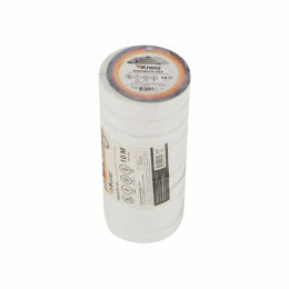 Изолента ПВХ 0.13х15мм 10м бел. (уп.10шт) Kranz KR-09-2001