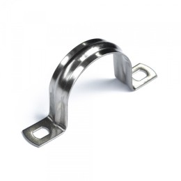 Скоба металлическая двухлапковая СМД(INOX) d31-32 мм (10шт/200шт уп/кор) Промрукав