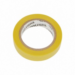 Изолента ПВХ 0.13х15мм 10м желт. (уп.10шт) Kranz KR-09-2002