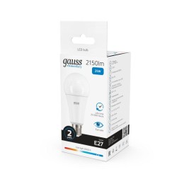 Лампа светодиодная Elementary 25Вт A70 грушевидная 6500К холод. бел. E27 2150лм GAUSS 73235