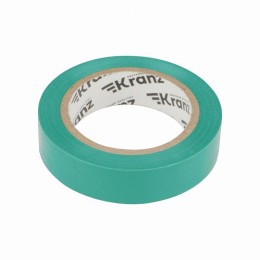 Изолента ПВХ 0.13х15мм 10м зел. (уп.10шт) Kranz KR-09-2003