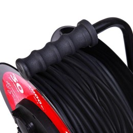 Удлинитель на метал. катушке 4х30м с заземл. IP44 КГ 3х2.5кв.мм с выключателем с защ. крышками Rexan