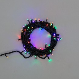 Гирлянда светодиодная управляемая"Нить" 10м 100LED мультиколор 10Вт 220-240В IP65 8 режимов провод П