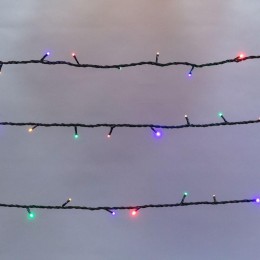 Гирлянда светодиодная управляемая"Нить" 10м 100LED мультиколор 10Вт 220-240В IP65 8 режимов провод П