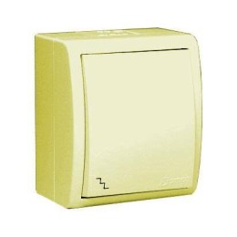 Переключатель проходной 1-кл. ОП Simon 15 Aqua 10А IP54 винтов. зажим сл. кость Simon 1594201-031