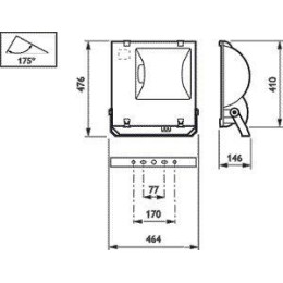 Светильник RVP351 HPI-TP400W K IC S 400Вт E40 IP65 PHILIPS 910502548718
