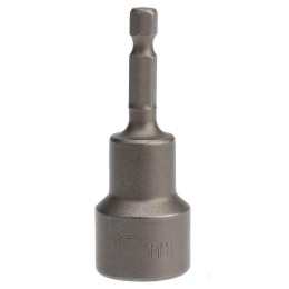 Ключ-насадка 17х65мм 1/4дюйм магнитная (уп.5шт) Kranz KR-92-0405