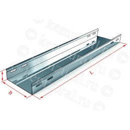 Лоток листовой 200х65 L2000 1.5мм ЛНМЗ УТ2.5 КЭМЗ 237 203325 15