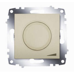 Механизм светорегулятора поворотного Cosmo 800Вт с подсветкой титаниум ABB 619-011400-192