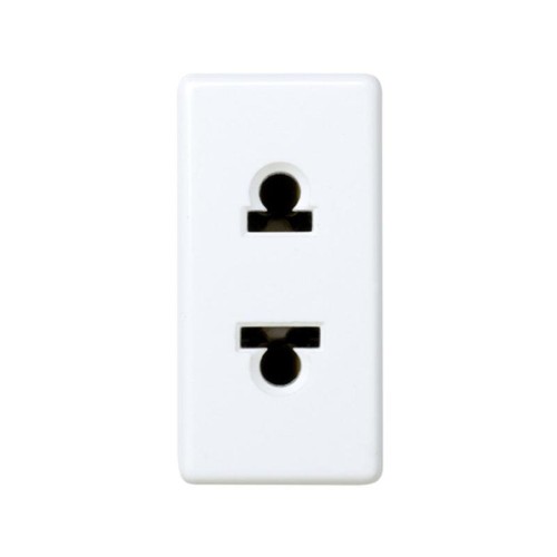 Розетка СП Simon 27 16А IP20 250В узкая 2P без заземл. евро/американ. стандарт (EU/US) механизм бел.