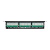 Патч-панель высокой плотности 19дюйм кат.5E 1U неэкранир. UTP 48 портов RJ-45 Dual IDC с органайзеро
