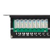 Патч-панель высокой плотности 19дюйм кат.5E 1U неэкранир. UTP 48 портов RJ-45 Dual IDC с органайзеро