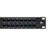 Патч-панель высокой плотности 19дюйм кат.5E 1U неэкранир. UTP 48 портов RJ-45 Dual IDC с органайзеро