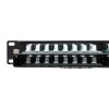 Патч-панель высокой плотности 19дюйм кат.5E 1U неэкранир. UTP 48 портов RJ-45 Dual IDC с органайзеро