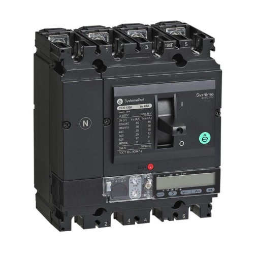 Выключатель автоматический SPC100 150кА S5.2E 4P4D 40А SE SPC100L04052E4DFC