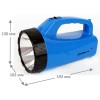 Фонарь аккумуляторный LED3818SM LED + 12SMD 3Вт 2 режима аккум. SLA 220В син. Ultraflash 12104 / 128