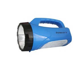 Фонарь аккумуляторный LED3818SM LED + 12SMD 3Вт 2 режима аккум. SLA 220В син. Ultraflash 12104 / 128