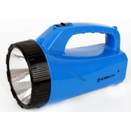 Фонарь аккумуляторный LED3818SM LED + 12SMD 3Вт 2 режима аккум. SLA 220В син. Ultraflash 12104 / 128