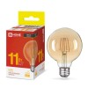 Лампа светодиодная филаментная LED-GL95-deco gold шар золотистая 11Вт 230В E27 3000К 1040лм IN HOME