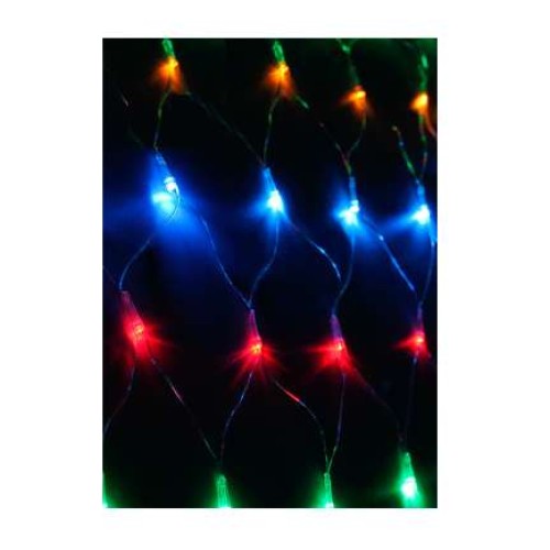 Гирлянда Сеть 240LED 1.8х1.7м с контроллером (разные режимы мигания) провод 3м IP20 мультиколор Косм