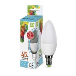 Лампа светодиодная LED-Свеча-standard 5Вт свеча 4000К нейтр. бел. E14 450лм 160-260В ASD 46906120022