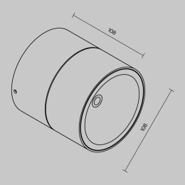 Светильник Spin 12Вт 3000К IP54 потолочн. Maytoni O310CL-L12GF3K