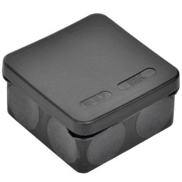 Коробка распаячная ОП КМ42435 80х80х40мм IP67 8 вводов черн. IEK UKO21-080-080-040-K02-66