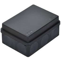Коробка распаячная ОП КМ42441 150х110х70мм IP67 10вводов черн. IEK UKO21-150-110-070-K02-66