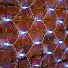 Гирлянда светодиодная "Сеть" 2х3м 432LED бел. 40Вт 220-240В IP67 провод каучук бел. Neon-Night 217-1