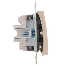 Выключатель 1-кл. 1п СП Karina 10А IP20 с подсветкой механизм крем. LEZARD 707-0388-111