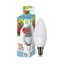 Лампа светодиодная LED-Свеча-standard 7.5Вт свеча 4000К нейтр. бел. E14 675лм 160-260В ASD 469061200
