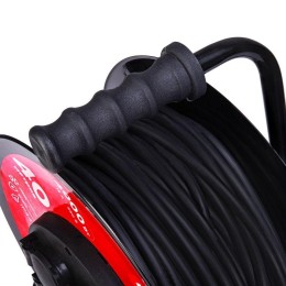 Удлинитель на метал. катушке 4х40м с заземл. IP44 КГ 3х2.5кв.мм с выключателем с защ. крышками Rexan