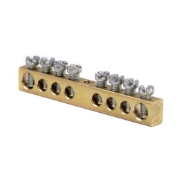 Шина на 8 отверст. 2х6мм 6х4мм латунная DKC F08AB011