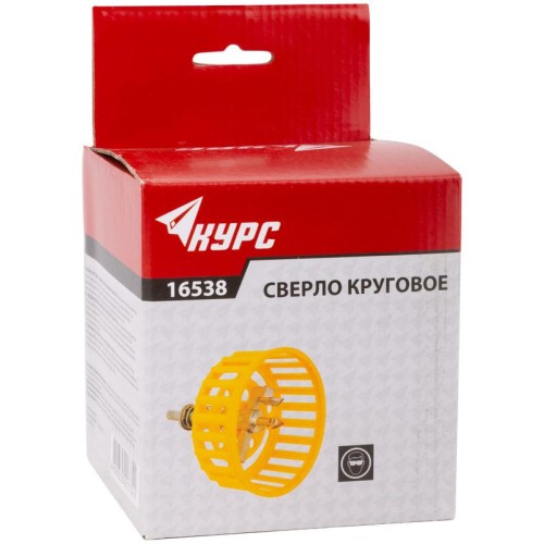 Сверло по кафелю круговое "Балеринка" 20-90мм с защитной решеткой КУРС 16538