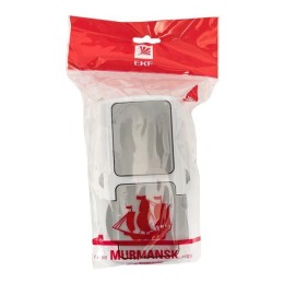 Блок ОП розетка 1-м 16А с заземл. с крышкой+выключатель 1-кл. Мурманск IP54 сер. EKF EFRV16-050-30-5